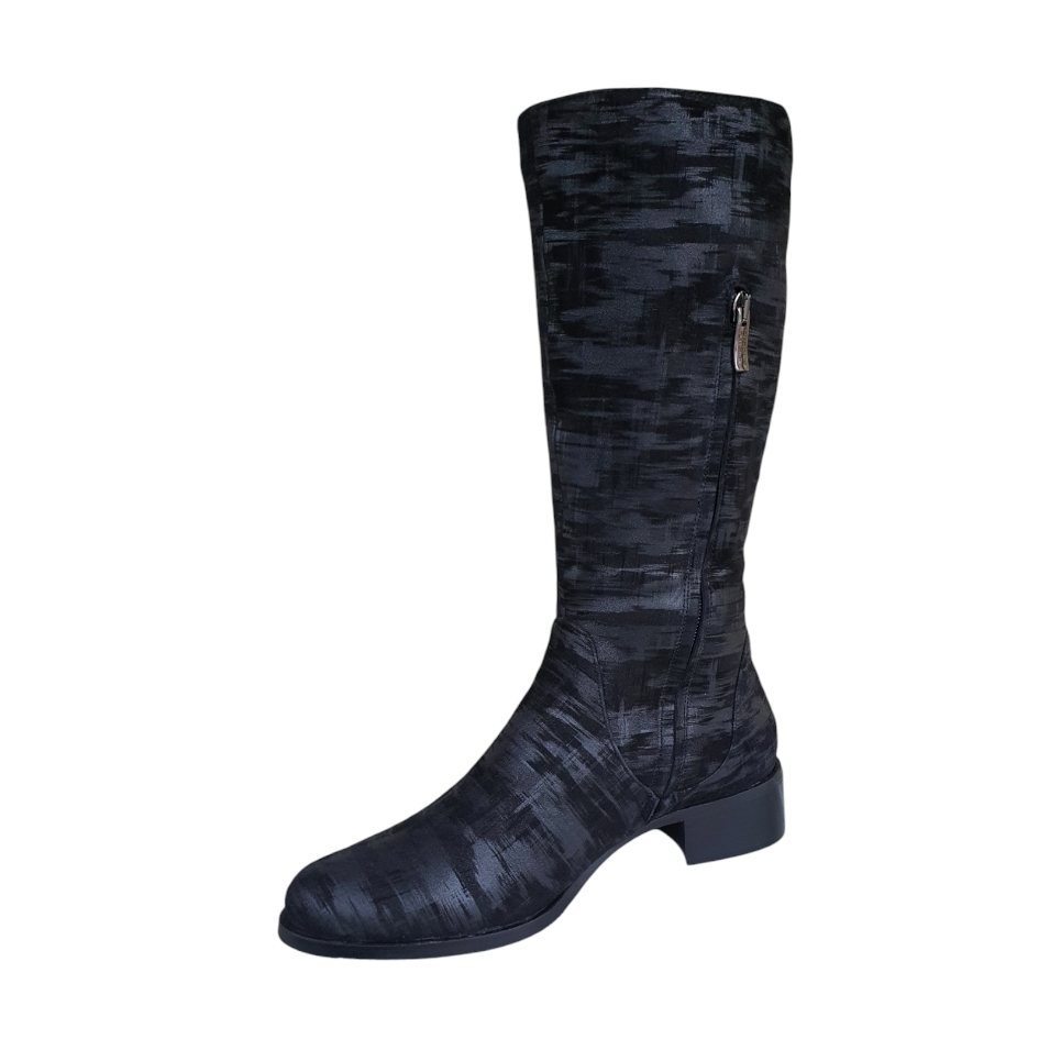 206-30 Camoscio graffiato nero